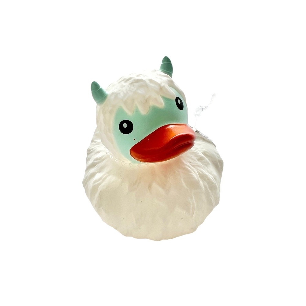 Yeti Rubber Duck White Mini Figure‎ Auto Accessory Collectible Toy